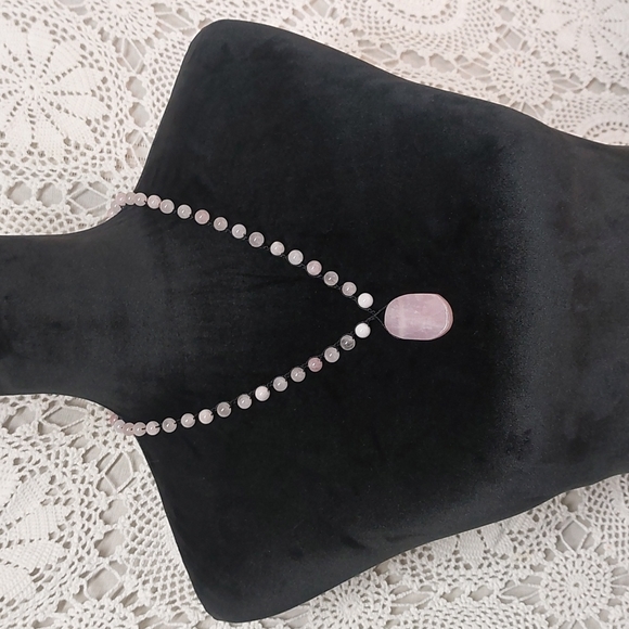 Rose Quartz, Crystal Necklace, Pink Handcrafted by Rust Belt Raised - Picture 13 of 15